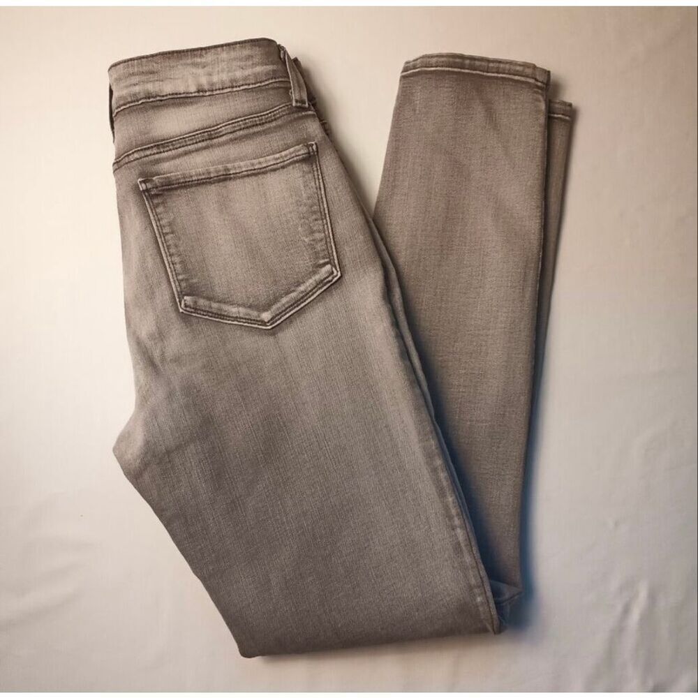 NYDJ Jeans Size 4 Super Skinny Mid Rise Gray Color Classic Stretch Casual